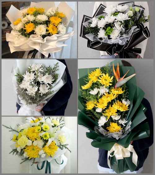 山东青岛即墨市移风店镇青中埠村白事花束代送
